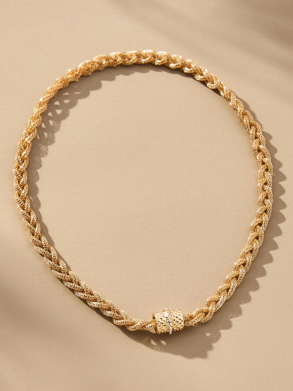 Anthropologie Gold and Silver Rope Necklace